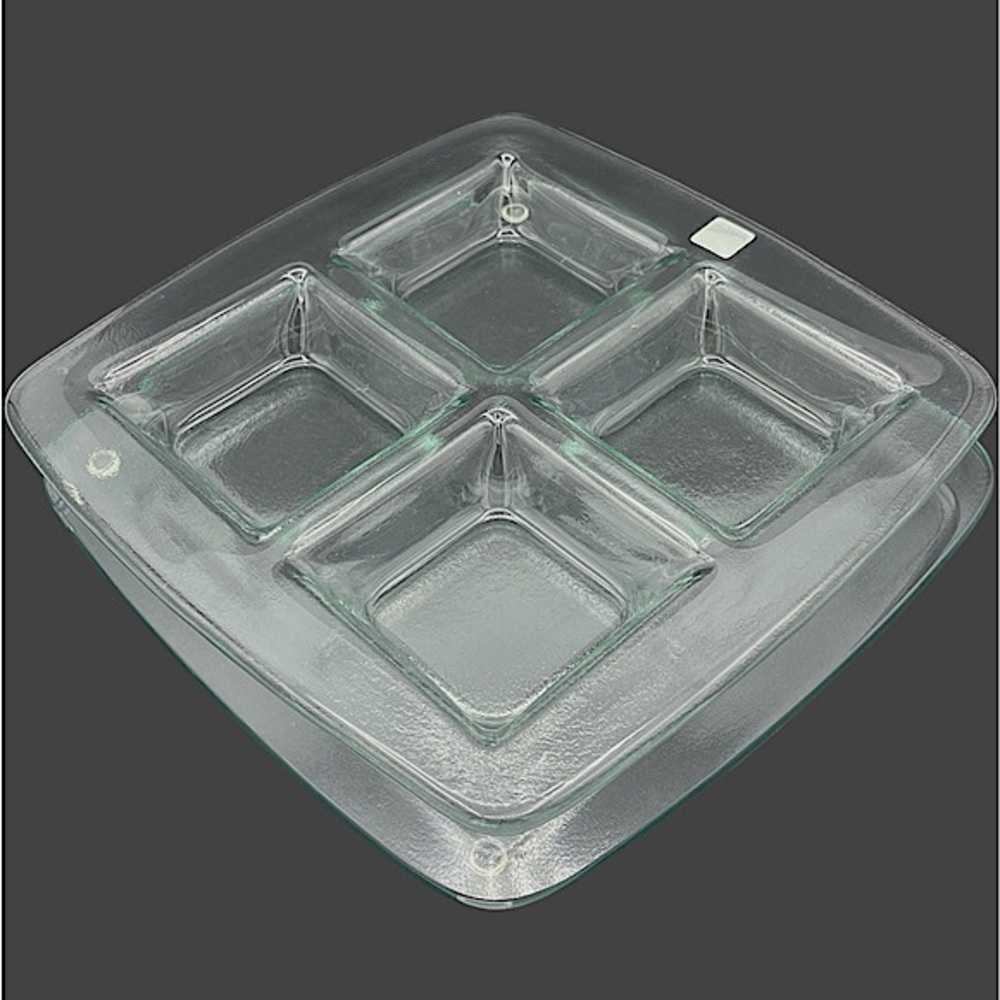 Vintage PartyLite Stratus Candle Tray 2 Piece Set